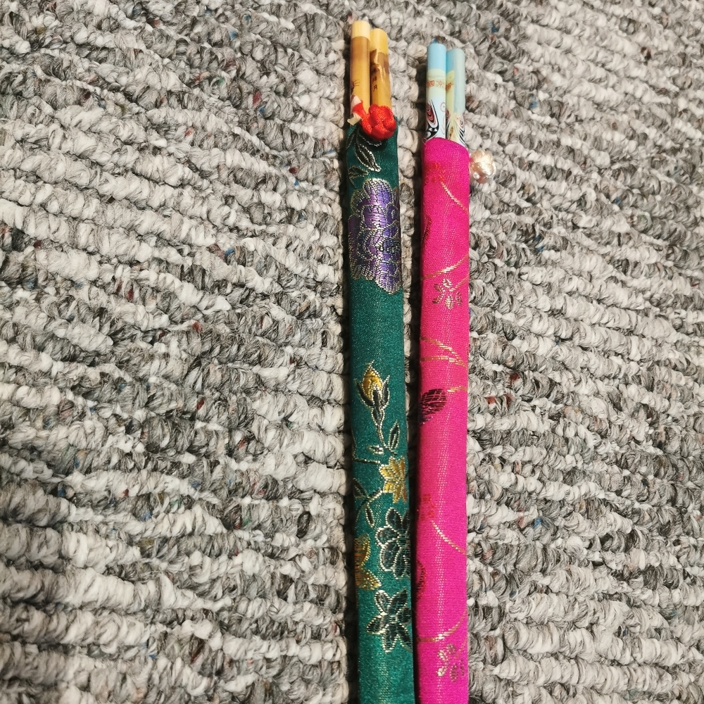Mint!! Chinese design chopstick 2 pairs